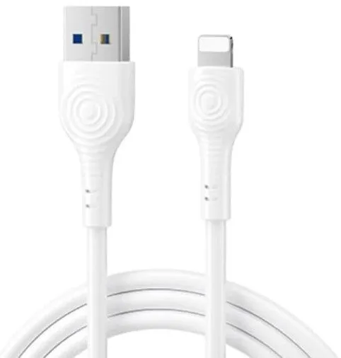 BAVIN Kabl 12W Usb A/Lightning 1,0m bela