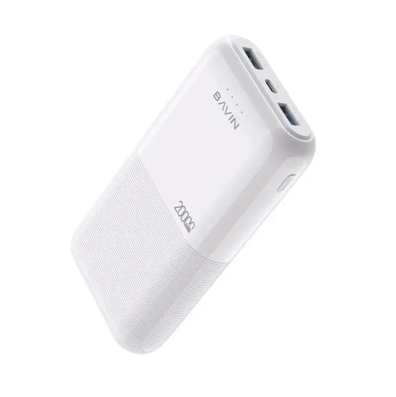 BAVIN Power Bank 20000mAh, bela
