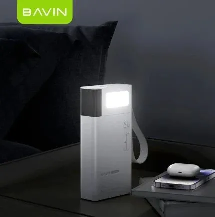 BAVIN Power bank 30000mAh 22.5W QC3.0, bela