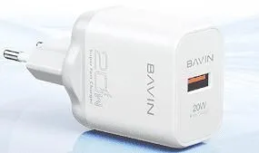 BAVIN Punjač 20W Usb A + kabl type Lightning/ bela