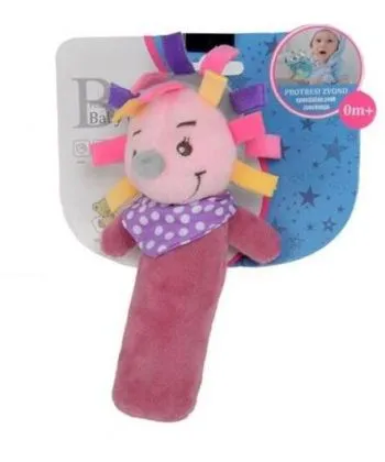 BBO Plišana igračka za bebe Jež/ roze