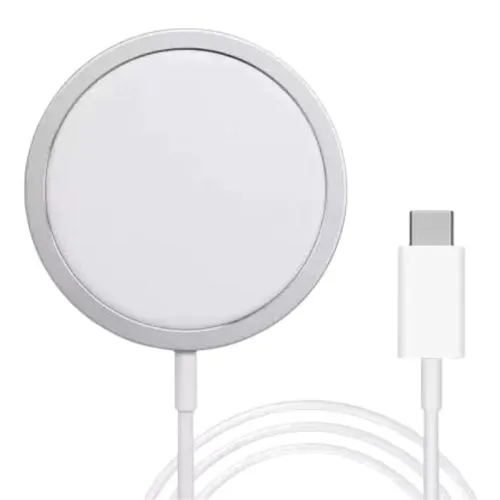 Bežični punjač Magnetic HQ 15W, bela