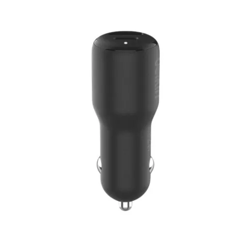 BELKIN Auto punjač Boost Charge bez kabla (USB-A + USB-C) 42W/ crna
