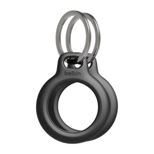 BELKIN Privezak za ključeve sa metalnim prstenom za AirTag 2/1/ crna
