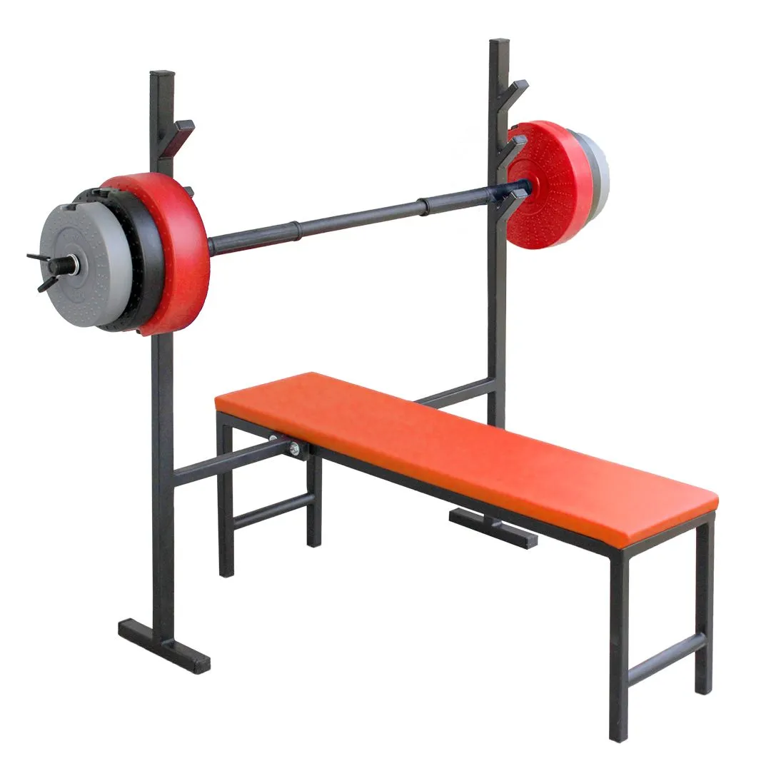 Benc klupa i tegovi - Benc klupa «LEON» i tegovi 37kg + šipka - proizvodac Iron Sport