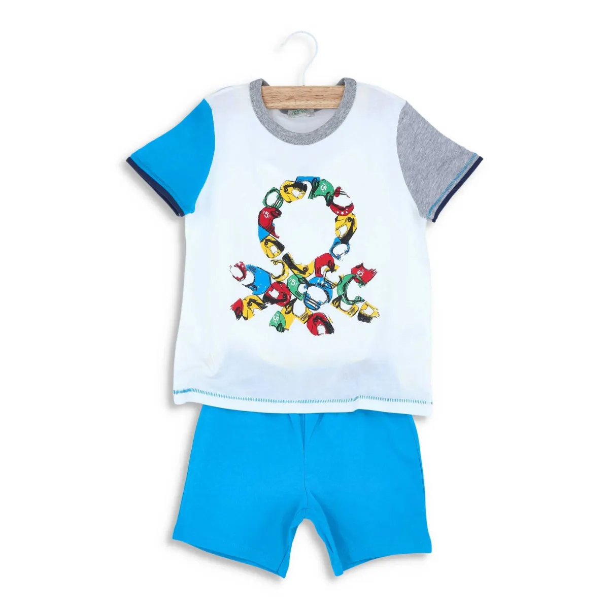 BENETTON Komplet majica i šorc 30960P1ZH-101