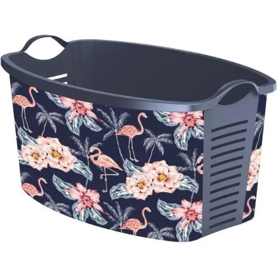 BERNER Korpa za veš 42L Flamingo