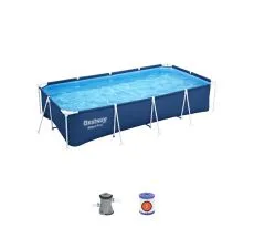 BESTWAY Bazen sa metalnim okvirom  i filter pumpom 400x211x81cm Steel Pro