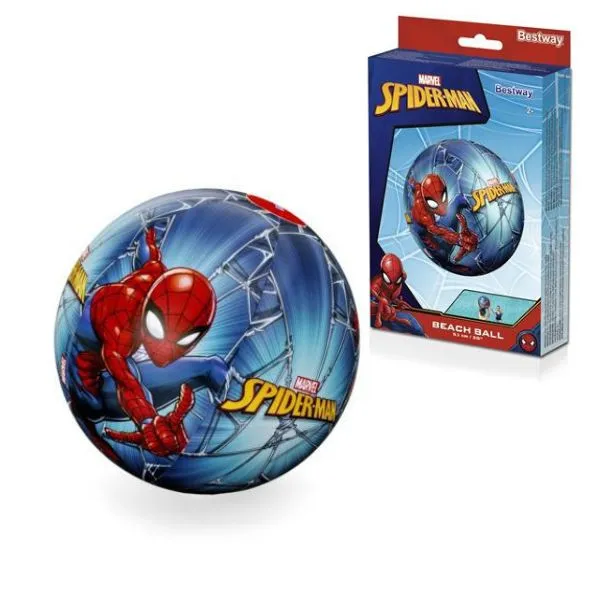 BESTWAY Lopta za plažu spiderman 51cm