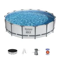BESTWAY Okrugli bazen sa metalnim okvirom 457x107cm Steel Pro MAX Set