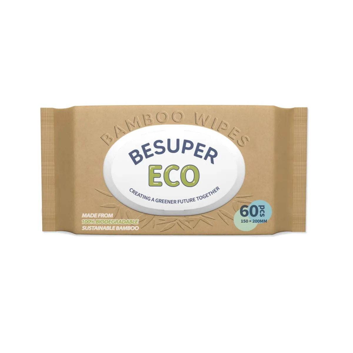 BESUPER ECO Bamboo vlažne maramice 60 kom