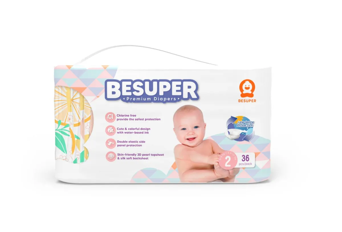 BESUPER Premium Pelene 2 (S, 3-8 kg) 36 kom