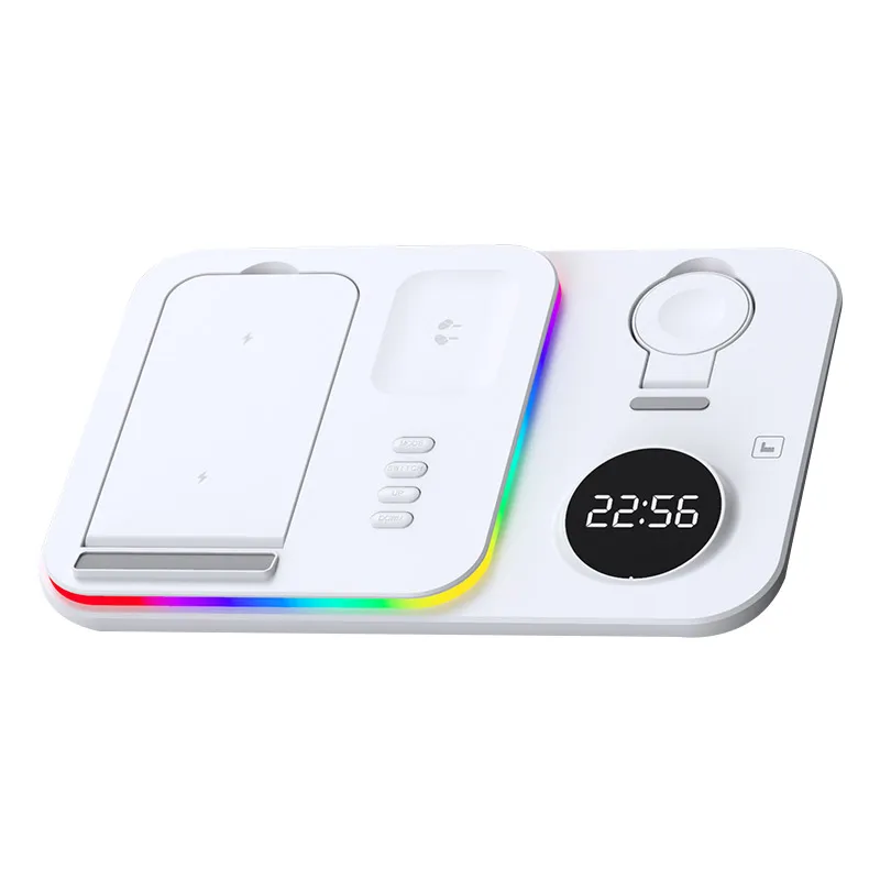 Bezicni punjač 5u1 Magsafe RGB A82 30W beli