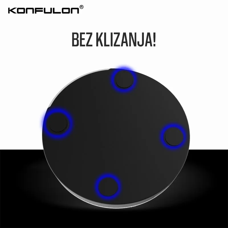 Bezicni punjač KONFULON Q02 10W belo crni