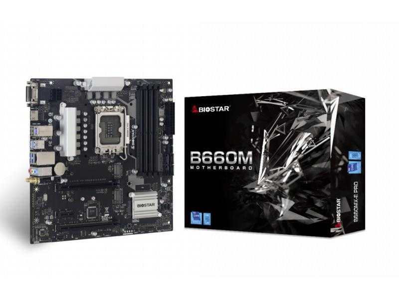 BIOSTAR Matična ploča 1700 B660MX-E Pro HDMI/DVI/VGA/M.2