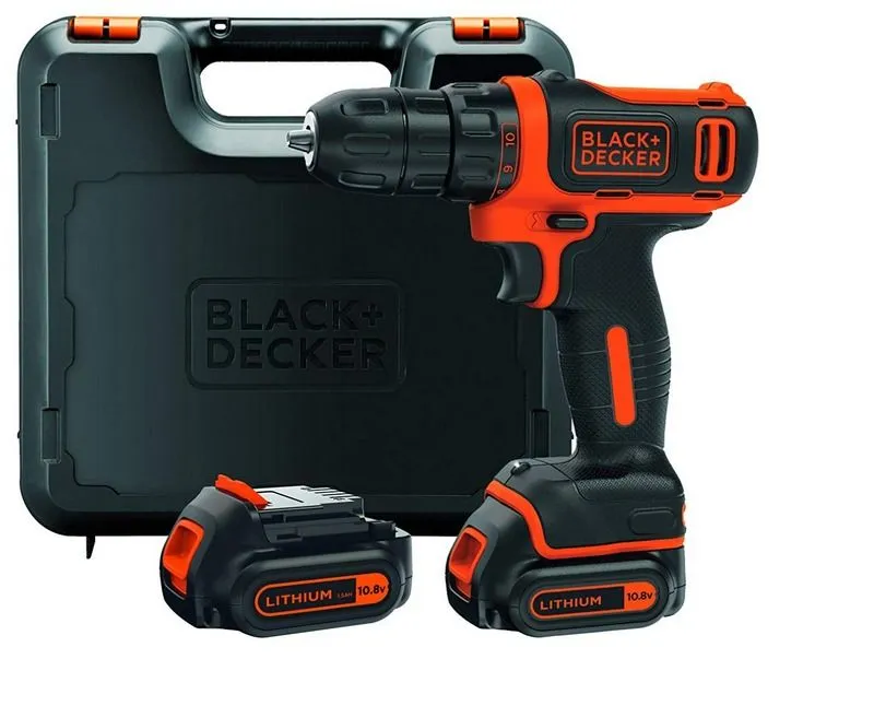 BLACK & DECKER Aku bušilica - odvijač 10.8V 2 X 1,5 Ah BDCDD12KB u koferu