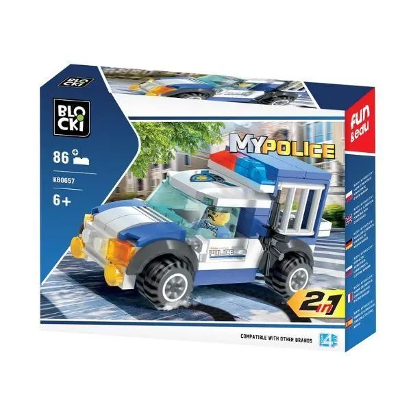BLOCKI Kocke Policijski kombi 2u1