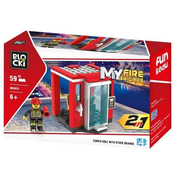 BLOCKI Kocke Vatrogasna stanica 2u1 59 delova