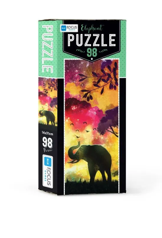BLUE FOCUS Puzzle Slon - 98 delova