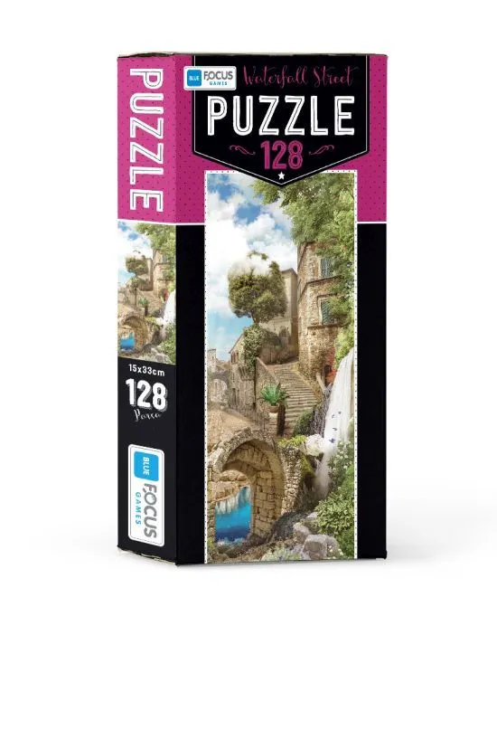 BLUE FOCUS Puzzle  Vodopad u starom gradu – 128 delova