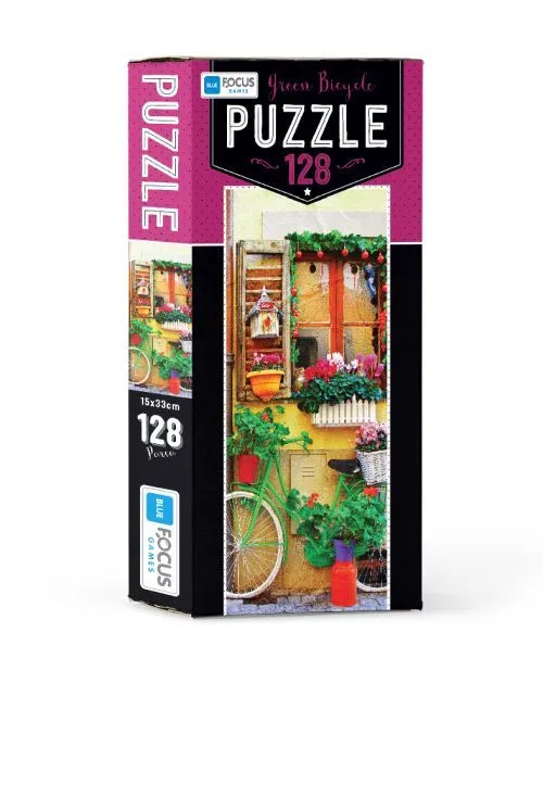 BLUE FOCUS Puzzle Zelena bicikla - 128 delova