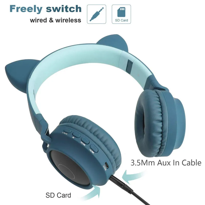 Bluetooth slušalice BT028C (S28) tamno plave