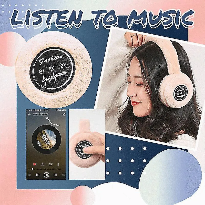Bluetooth slušalice Earmuff bele