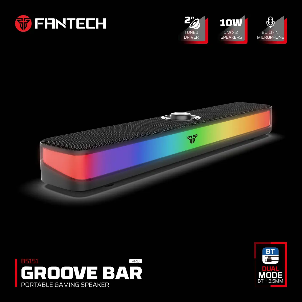Bluetooth zvučnik Fantech BS151 GROOVE BAR PRO crni
