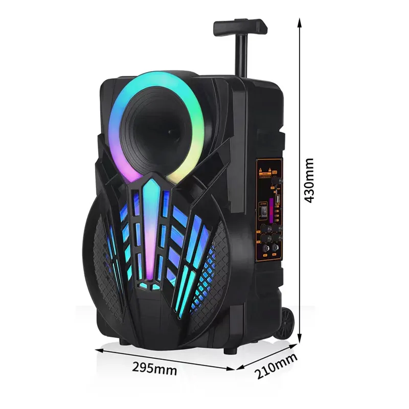 Bluetooth zvučnik karaoke set sa mikrofonom NDR-P08 crni