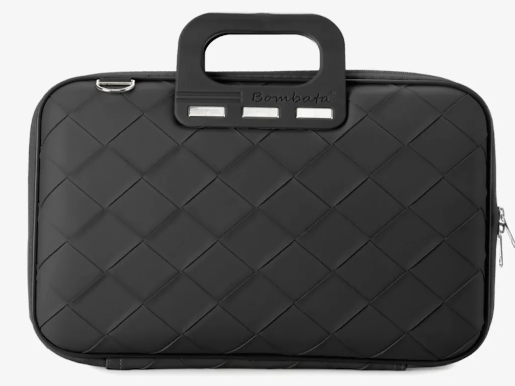 BOMBATA Torba za laptop 15.6" Intrecciato, crna