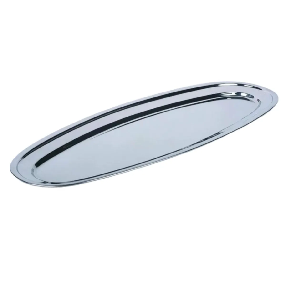 BOMBAY INOX Oval za ribu 60x25 cm 0,7 mm