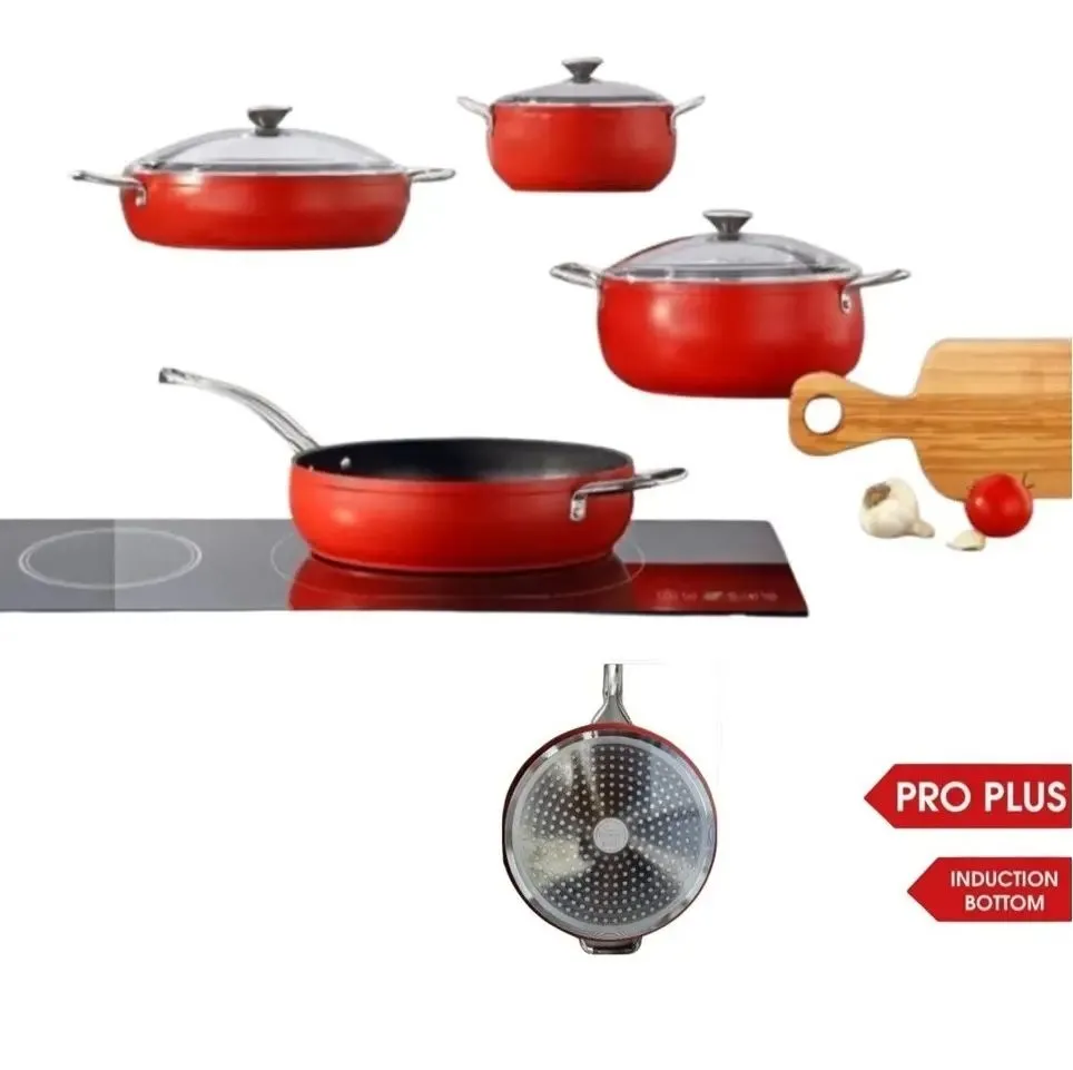 BONERA Set posuđa Pro plus 7/1, crvena