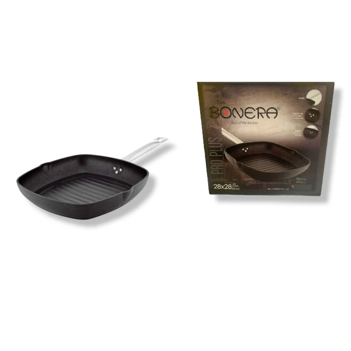 BONERA Tiganj grill 28x28cm Pro Plus