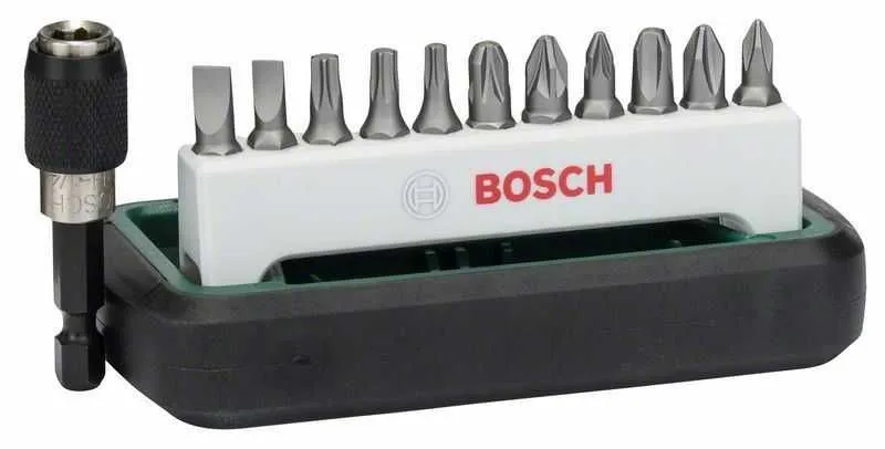 BOSCH 12-delni set bitova odvrtača Standard, mešani (S, PH, PZ, T)
