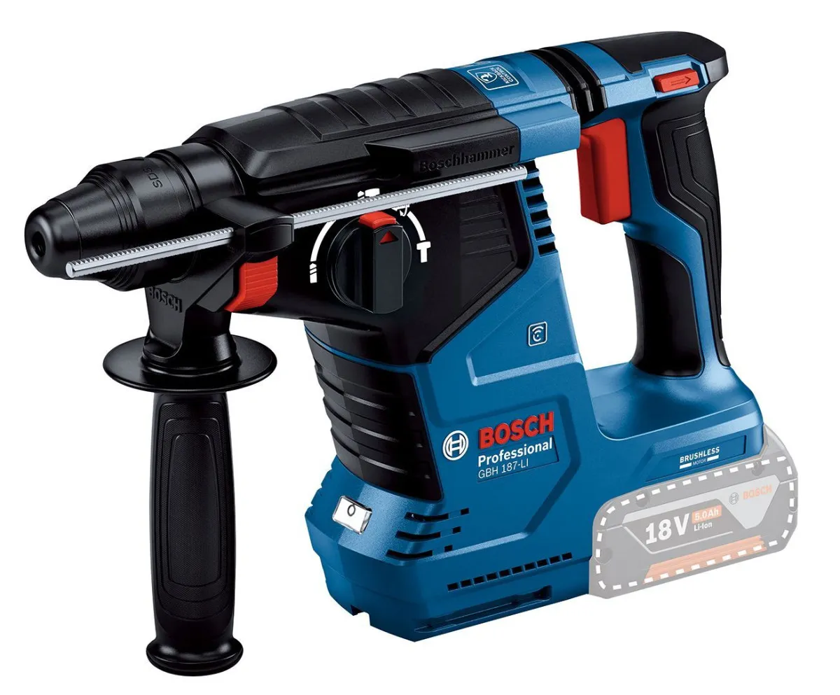 BOSCH Aku elektro-pneumatski čekić SDS plus GBH 187-LI, SOLO bez baterije i punjača