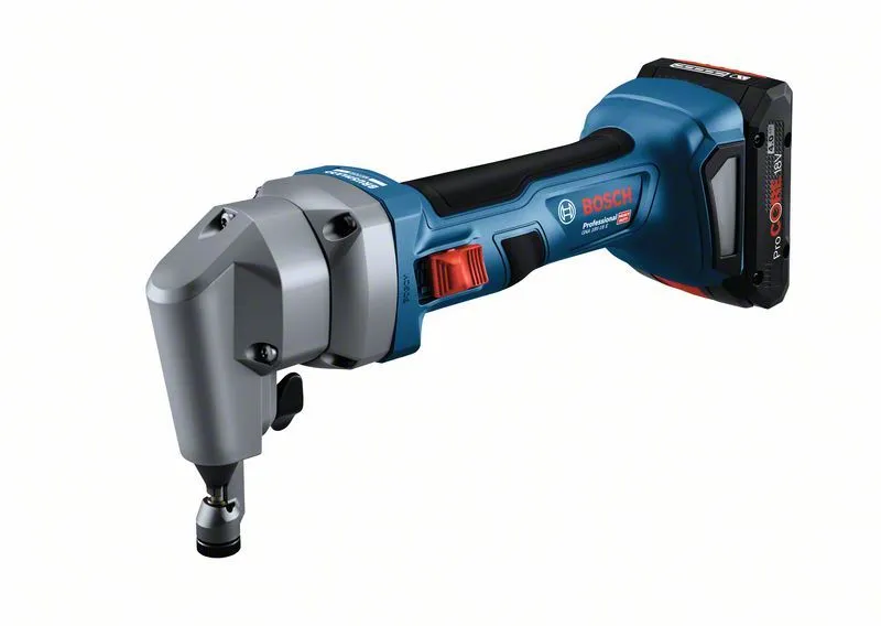 BOSCH Aku grickalica za lim GNA 18V-16 E u L-BOXX 136 sa 2 x 4,0 Ah ProCORE18V Li-ion , brzi punjač