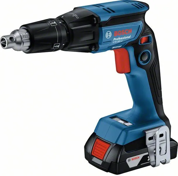 BOSCH Aku odvrtač za suvu gradnju GTB 185-LI sa GMA 55 u koferu sa 2 x 2,0 Ah LI-ion , 2 x PH 2