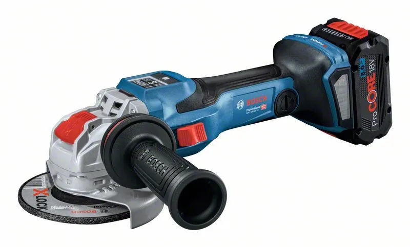 BOSCH Aku ugaona brusilica BITURBO X-LOCK GWX 18V-15 SC, SOLO u L-BOXX 136 sa štitnikom, Bluetooth