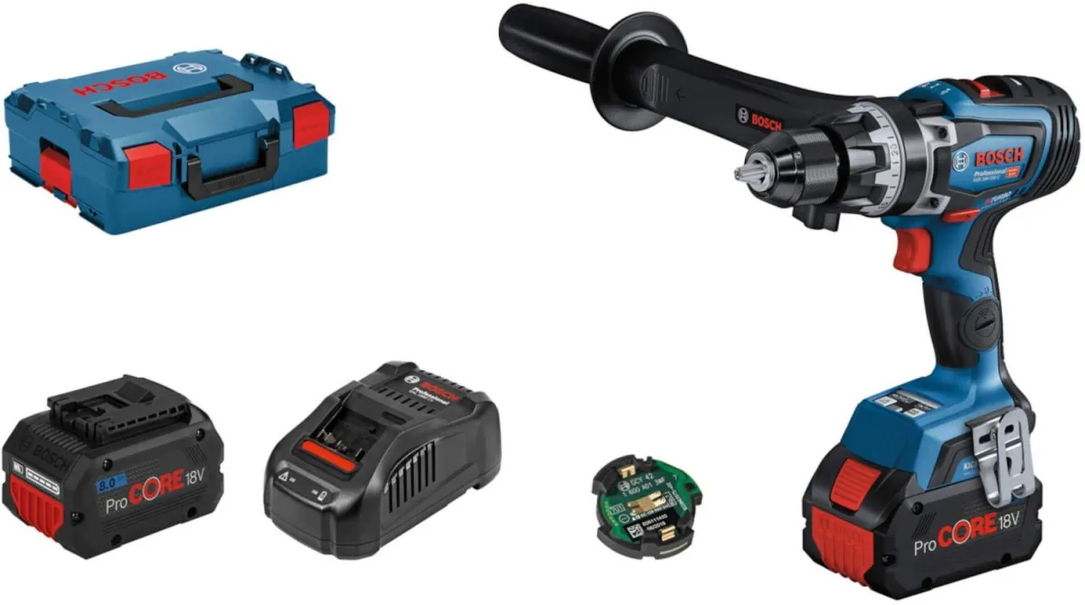 BOSCH Aku vibraciona bušilica-odvrtač GSB 18V-150 C  u L-BOXX 136 sa 2 x 8/0 Ah ProCORE18V LI-ion