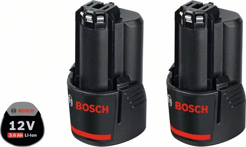 BOSCH AKUMULATOR 2 X GBA 12V 3.0AH U KARTONSKOJ KUTIJI