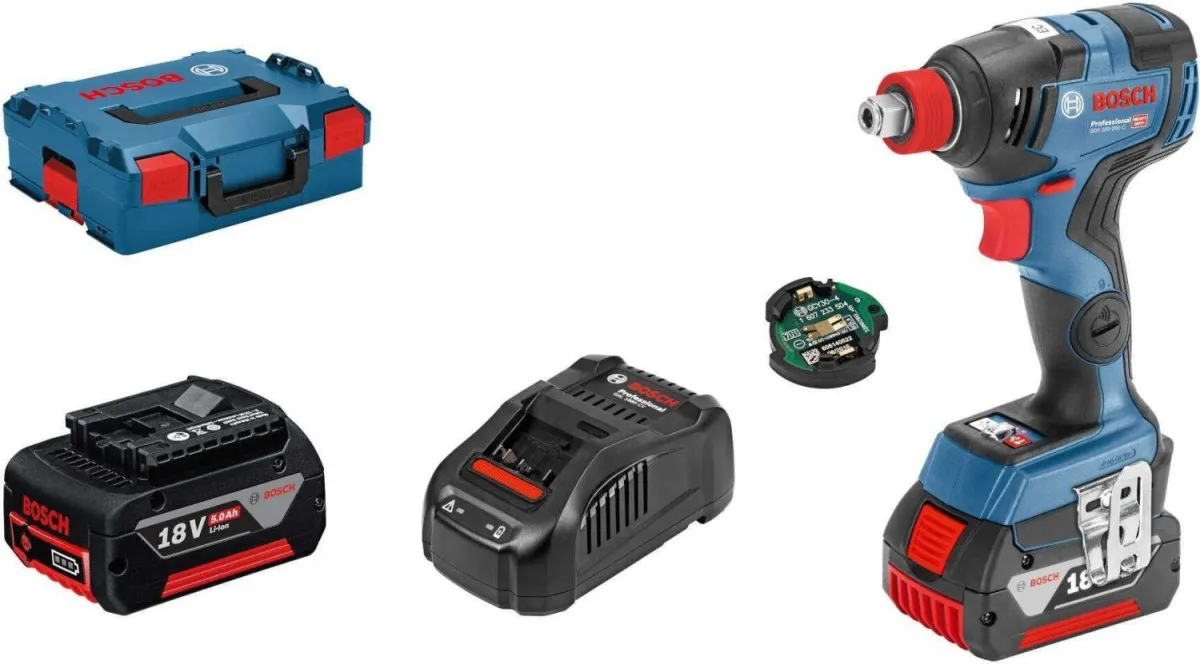 BOSCH Akumulatorski udarni odvrtač GDX 18V-200 C, 2x5.0Ah