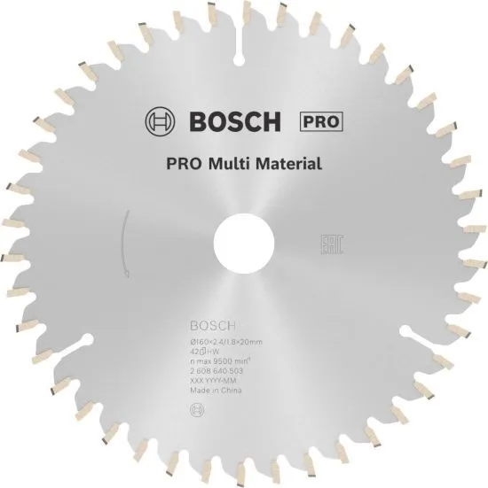 BOSCH List kružne testere Multi Material 160x2.4x20mm