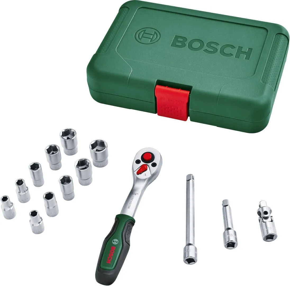 BOSCH Set adaptera za nasadni ključ u koferu 14 delova