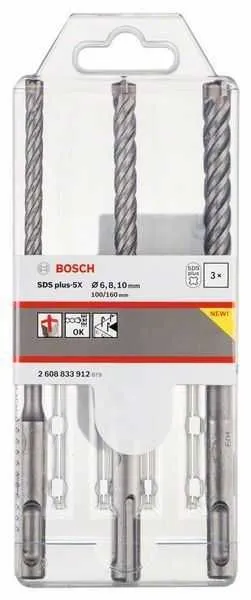 BOSCH Set hamer burgija za beton SDS plus-5X, 6/8/10 mm