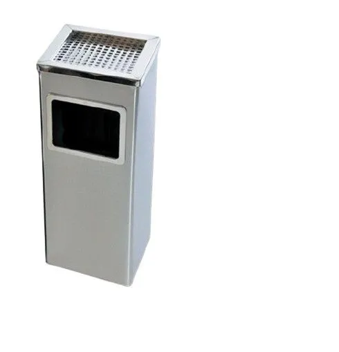 BSM Spoljna četvrtasta kanta za otpatke sa pepeljarom D-032S, inox