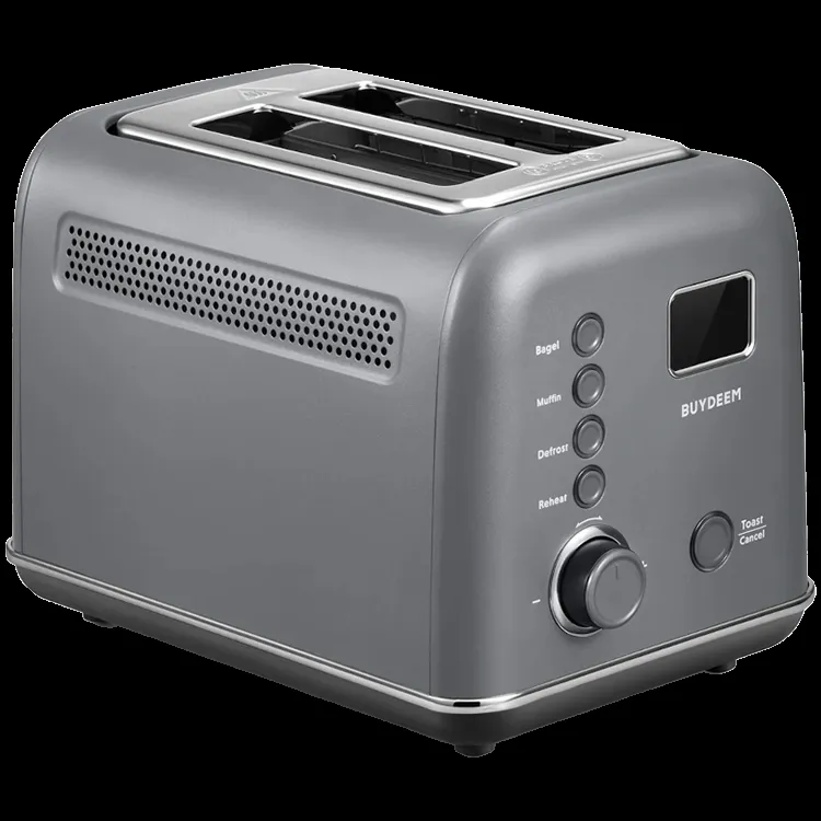 BUYDEEM 2 Slice Automatic Metal Toaster/ model DT730E/ color Ink Grey/ EU