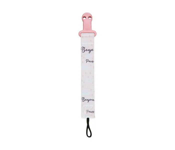 CANPOL Lanac za varalicu - Bonjour Paris - pink