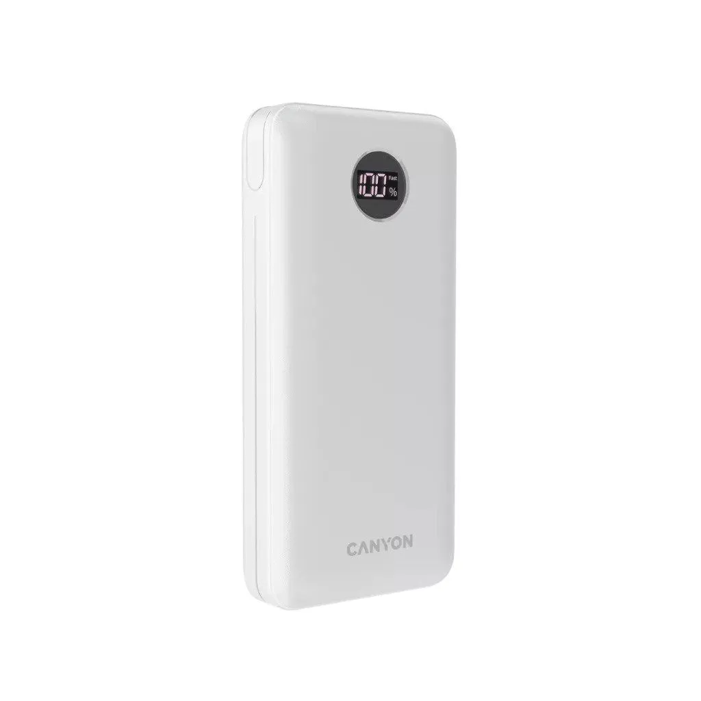 CANYON Power bank PB-2002 20000mAh/ bela