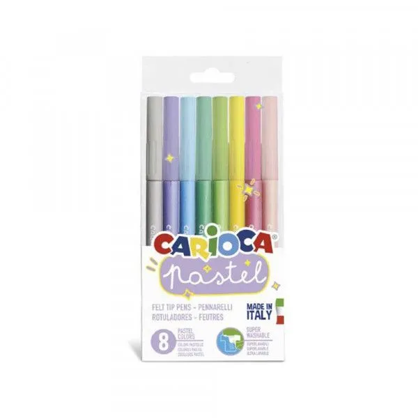 CARIOCA Flomasteri  1/8 pastel