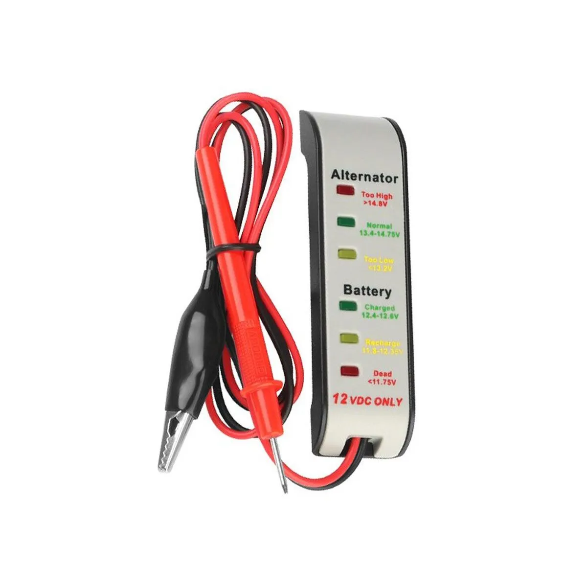 CARMOTION Akumulator-alternator tester sa štipaljkom i sondom